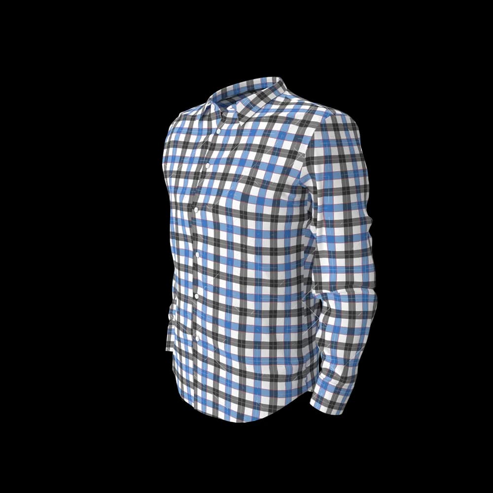 Blue & Black Check Shirt 1