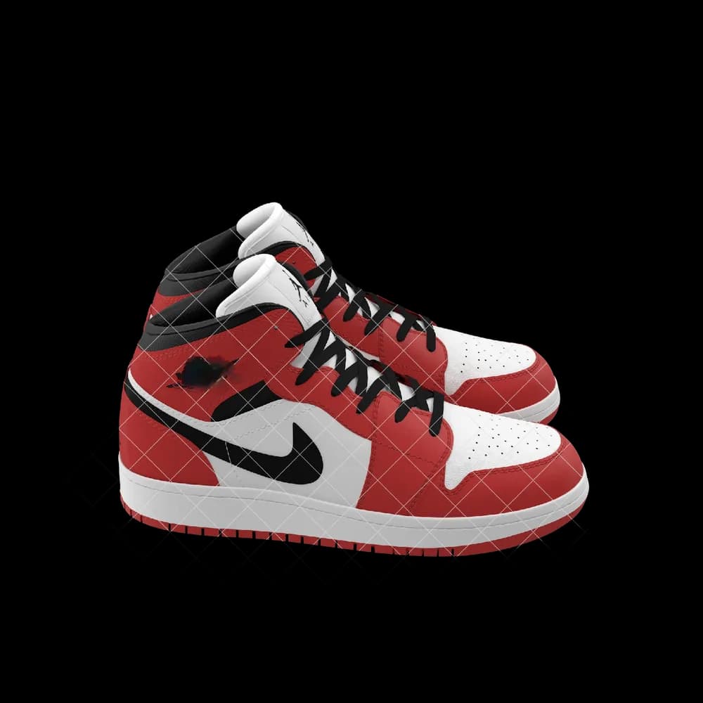 Nike Air Jordan 1 Red And Black 3