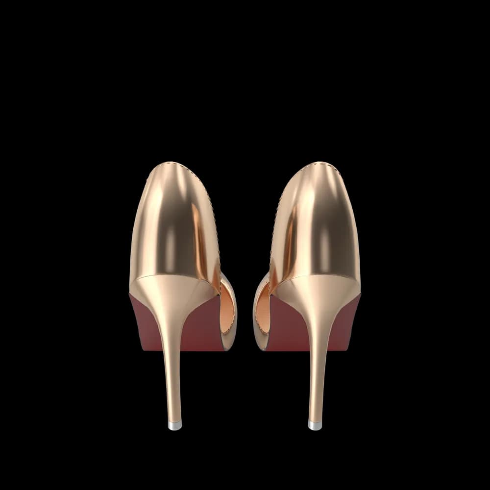 Golden Shoes Woman 2