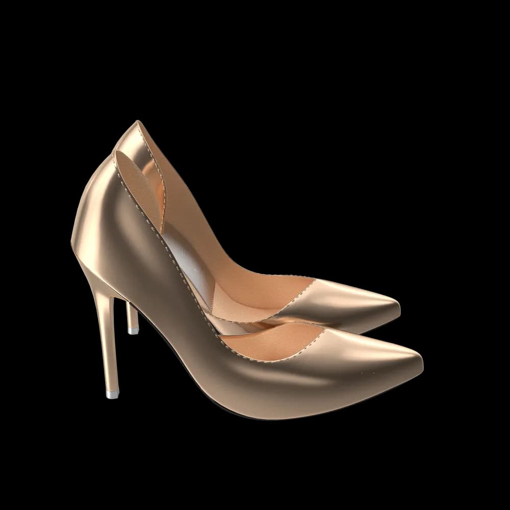Golden Shoes Woman 3