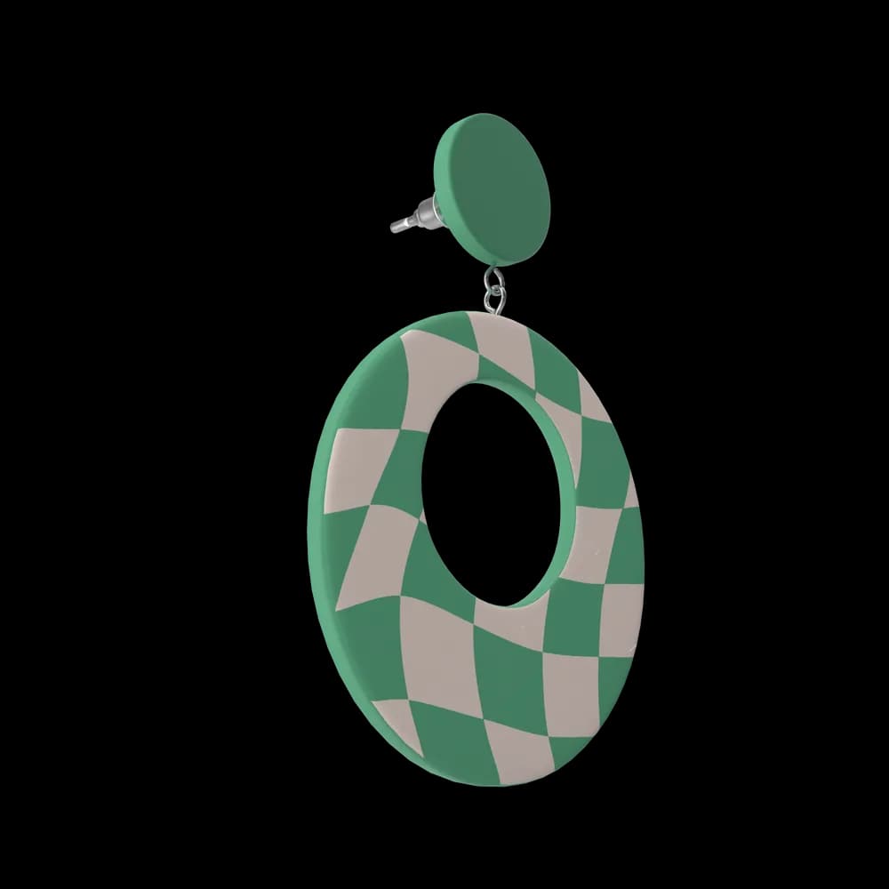 Green Oval Earring 2